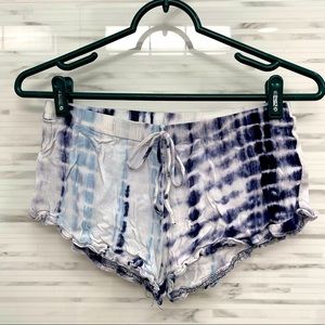 ❌SOLD❌Cute Tye-die PJ Shorts! 💙🖤🤍